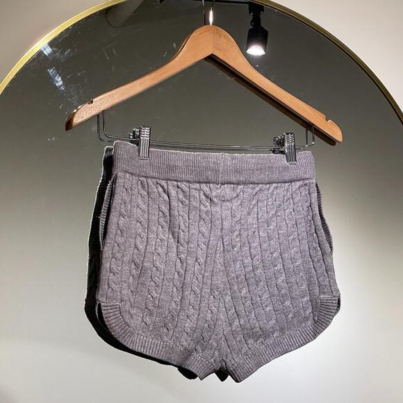 Grey Cable Knit Shorts S - Picture 4 of 5